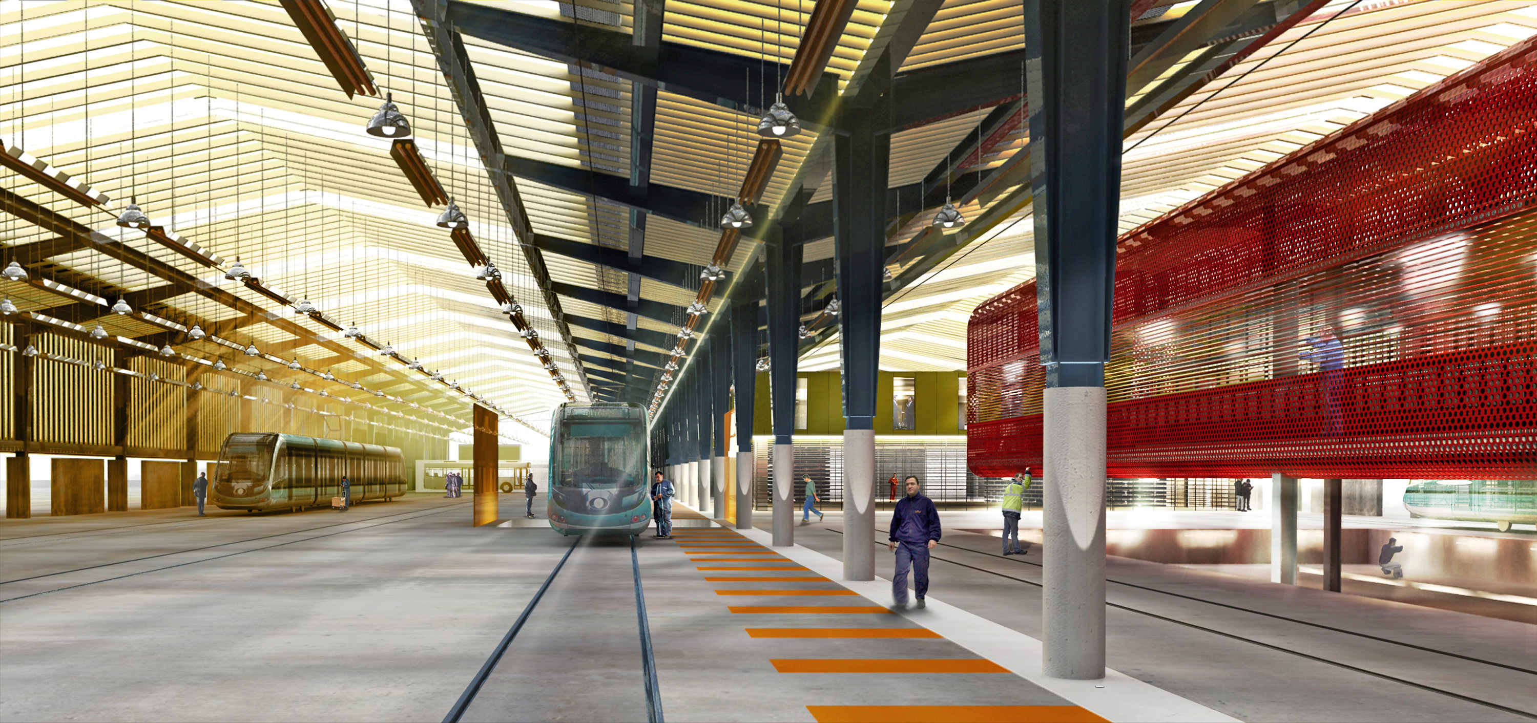 Tramway d'Angers JPDA Jean-Philippe Doré Architecte Paris 