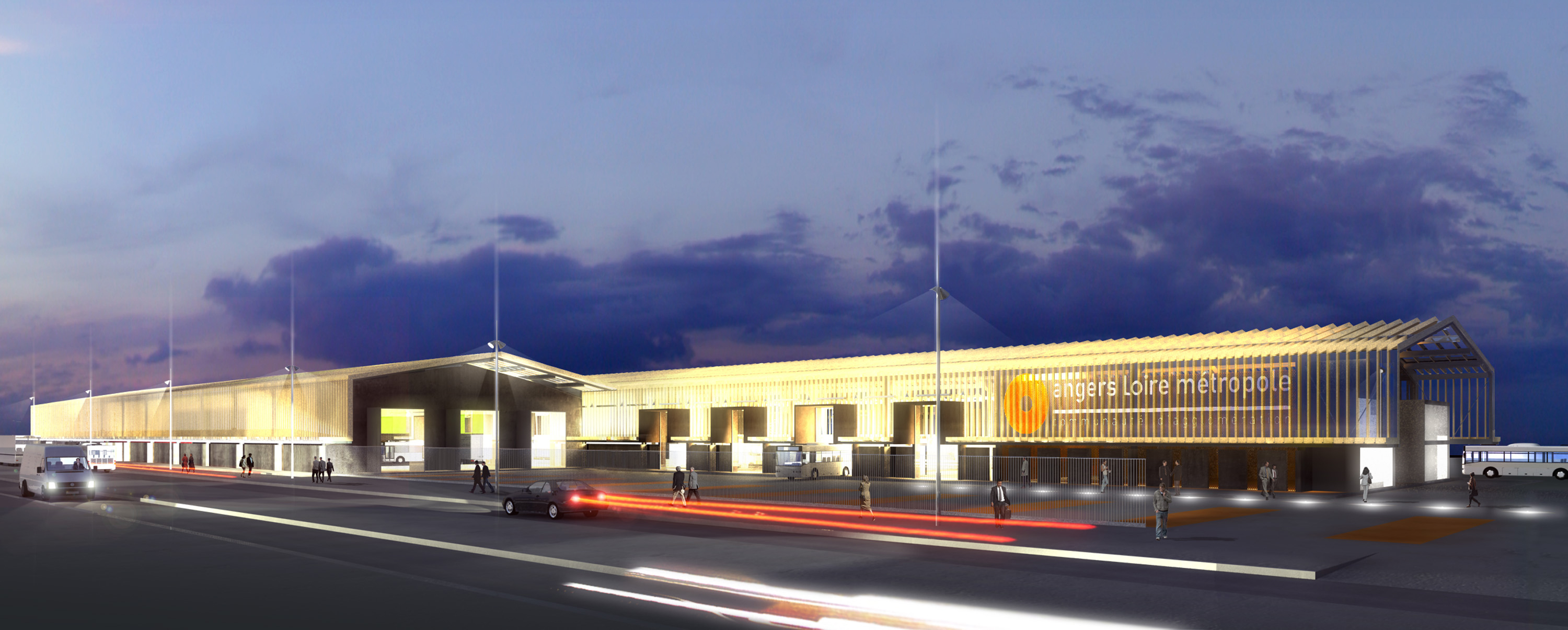 Tramway d'Angers JPDA Jean-Philippe Doré Architecte Paris 